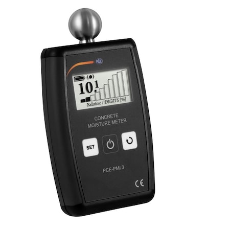 Pce Instruments Concrete Moisture Meter, Ergonomic shape with anti-slip rubber PCE-PMI 3